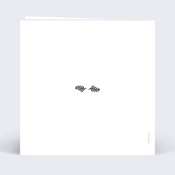 Faire part mariage Thème Cinéma Verso