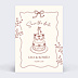 Faire-part Mariage Pièce montée