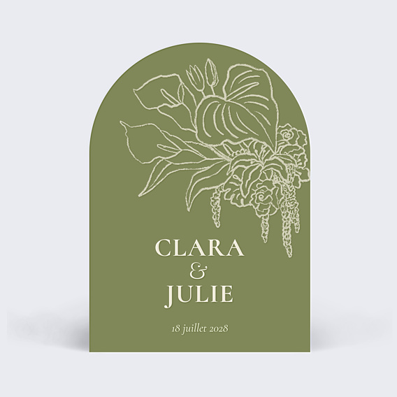 Faire part mariage Bloom floral