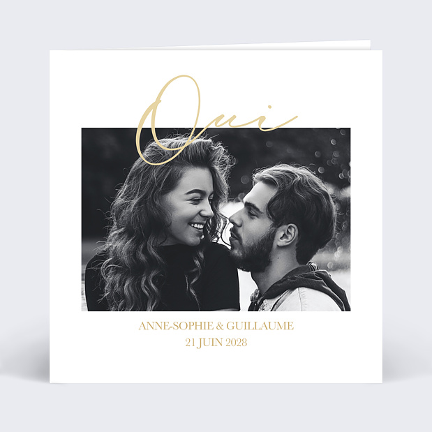 Faire-part de Mariage Joli Oui