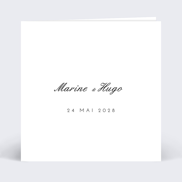 Faire-part de mariage classique