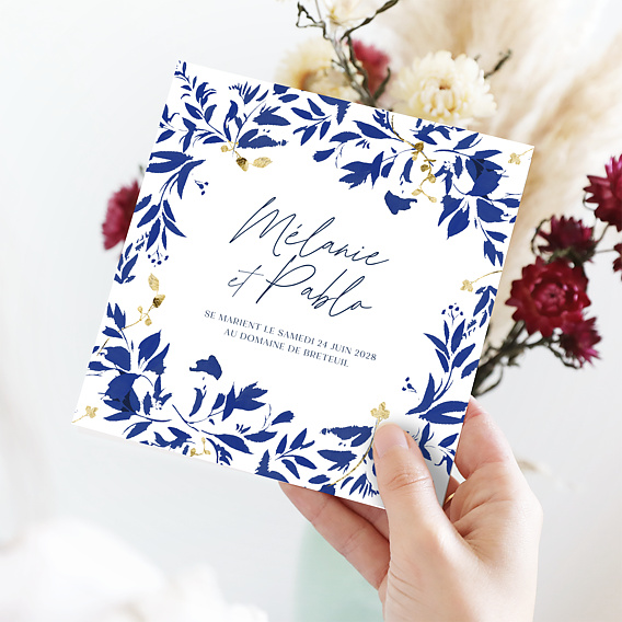 Faire part mariage Esprit Azulejos Après 4