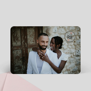 Faire-Part de Mariage Virtuel Carte Postale Vintage