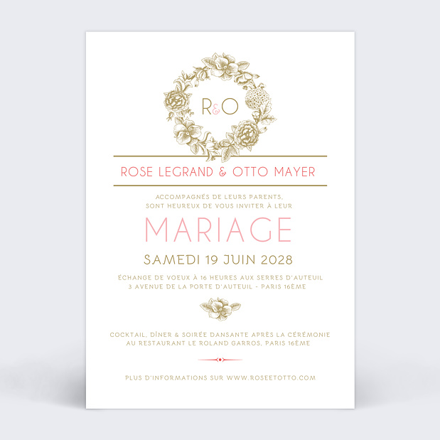 Faire-Part Mariage Mister M Studio Otto