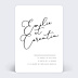 Faire-part Mariage Jeu Typographique
