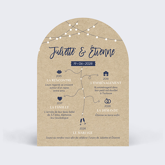 Faire-part Mariage Notre Histoire