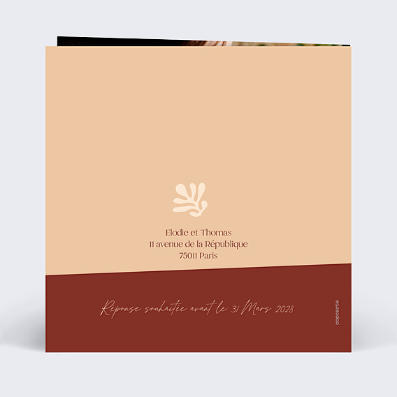 Faire-part Mariage Marie Lou Création x Popcarte - Vase
