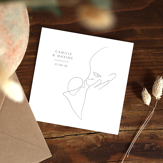Faire part mariage Complicité Après 1