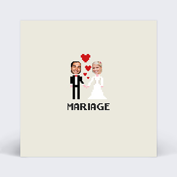 Faire-Part de Mariage Virtuel Geek