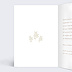 Faire part mariage Fleurs Sauvages Intérieur Gauche