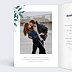 Faire part mariage Vegétation luxe Intérieur Gauche