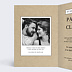 Faire part mariage Mots Croisés Vintage Intérieur Gauche