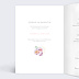 Faire part mariage Nature Suspendue Intérieur Gauche