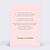 Faire part mariage Date verticale sans photo Verso