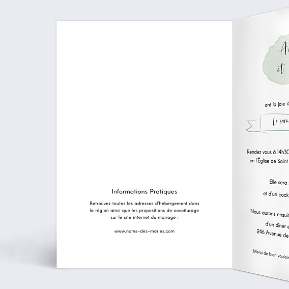 Faire-part Mariage Tempo