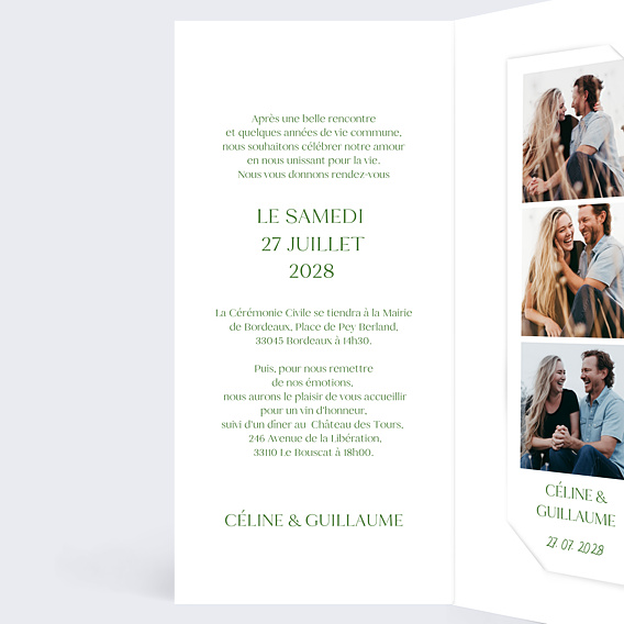 Faire-part Mariage Jardin