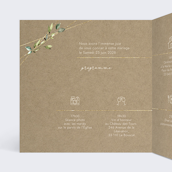 Faire-part Mariage Modern Love
