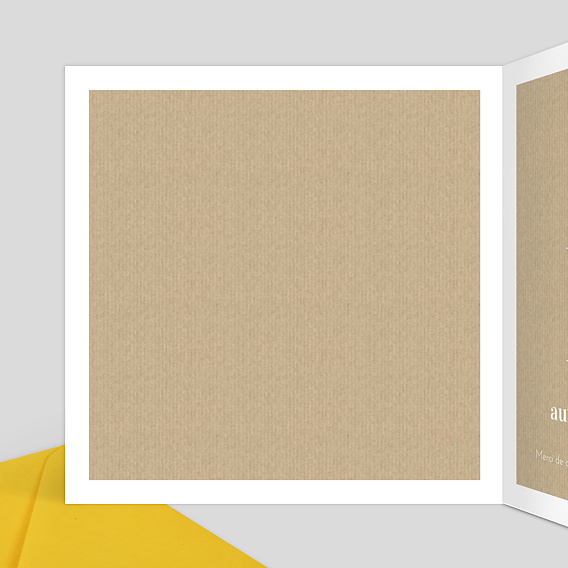 Faire part mariage Amour en Cage Intérieur Gauche