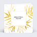Faire part mariage Feuilles Ocre
