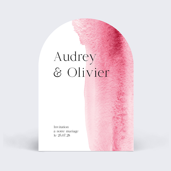 Faire part mariage Éclat Aquarelle