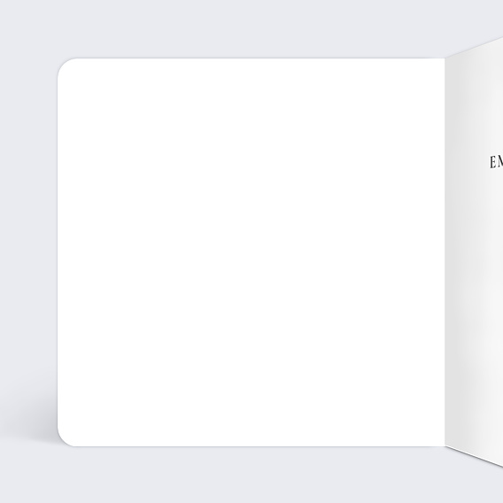 Faire part mariage Couronne de Fleurs Intérieur Gauche