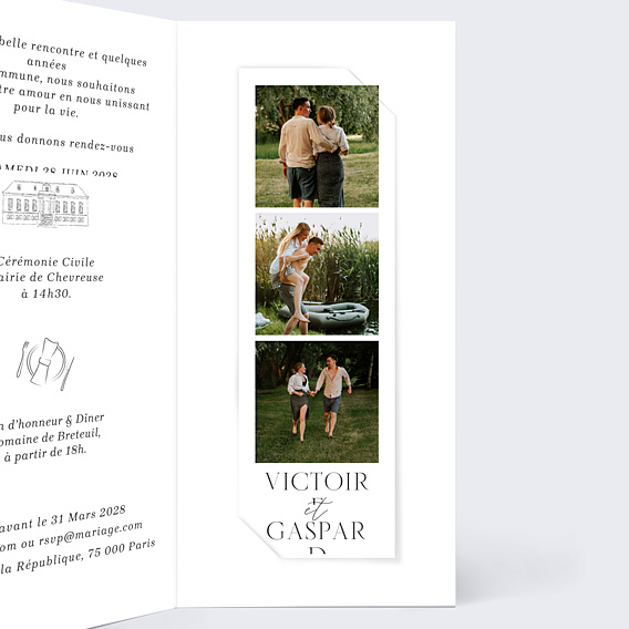 Faire-part Mariage Végétal chic