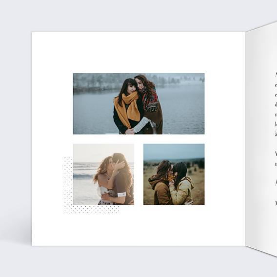Faire-part Mariage Minimal