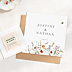 Faire-part Mariage Fleurs des champs avec graines