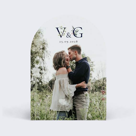 Faire-part Mariage Lettrines Botaniques