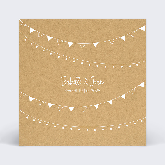 Faire part mariage Bucolique