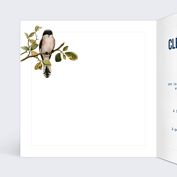Faire-part Mariage Birds
