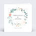 Faire-part Mariage Couronne de Fleurs