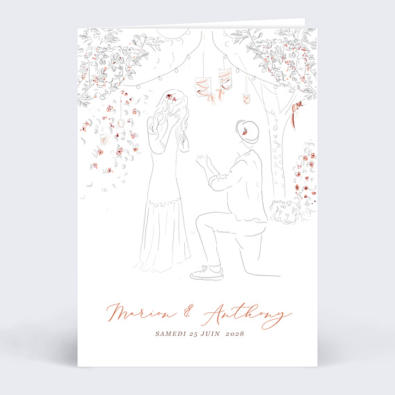 Faire part mariage Demande en Mariage