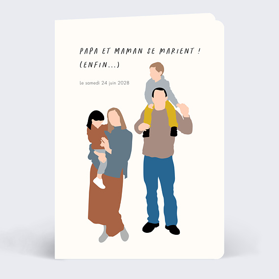 Faire part mariage Faire-part de Mariage Enfant