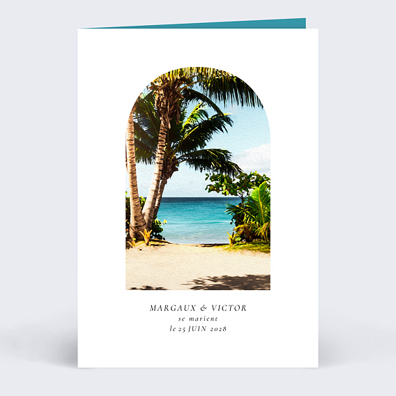 Faire part mariage Plage