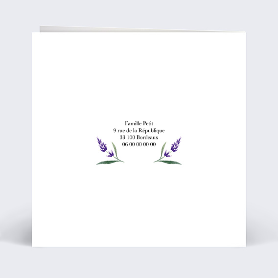 Faire-part Mariage Brin de Provence