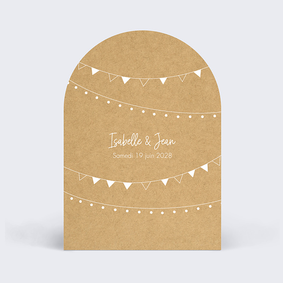 Faire part mariage Bucolique