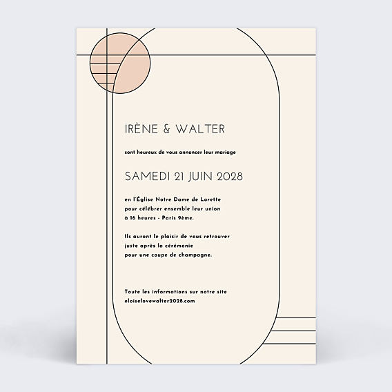 Faire-part Mariage Mister M Walter