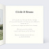 Faire part mariage Faire-part Mariage Classique Beige Intérieur Droit