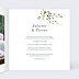 Faire part mariage Herbarium Intérieur Droit