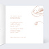 Faire part mariage Coquelicot Intérieur Droit