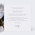 Faire part mariage Couronne classique bleu Intérieur Droit