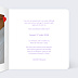 Faire part mariage Couronne fleurs Intérieur Droit