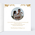 Faire part mariage Découpe Baroque Intérieur Droit