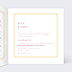 Faire part mariage Dorure Cosmopolite Intérieur Droit