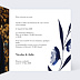Faire part mariage Fleurs Bleues Aquarelle  Intérieur Droit