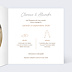 Faire part mariage Flower of Fall Intérieur Droit