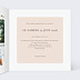 Faire part mariage Gourmandise Intérieur Droit