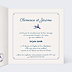 Faire part mariage Hirondelle d'Amour Intérieur Droit