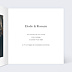 Faire part mariage Instant élégant Intérieur Droit